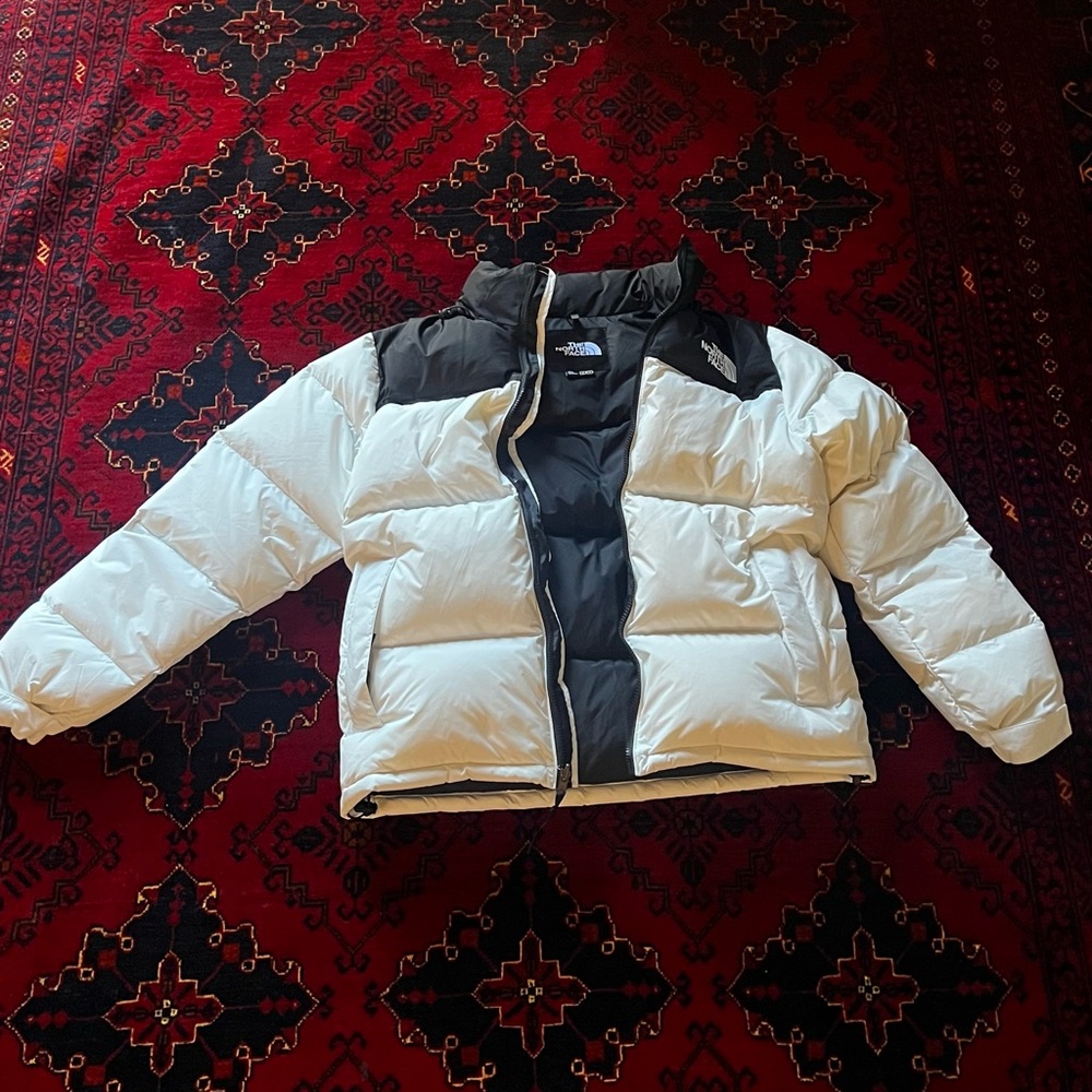 The North Face Black and White Puffer Jacket
